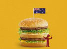 Maccas builds giant Big Mac for Australia Day